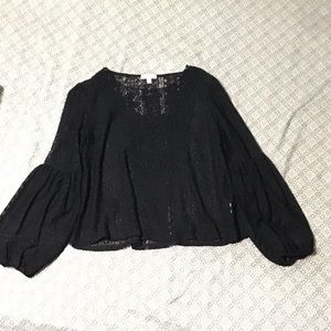 Boho Lace top w/ crochet detail